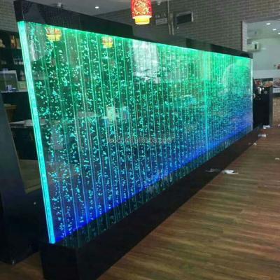 China New new design classic/postmodern fashion led bubble acrylic wall water air curtain plastic wall mounted restaurant home service center lobby for sale