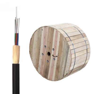 China Aerial Outdoor Self Supporting Antenna Over 24 36 48 72 96 Core ADSS Fiber Optic Cable Price Per Meter for sale