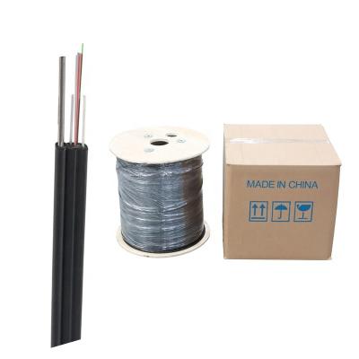 China FTTH 1 Core 2 Core FTTH Fiber Optic Cable Outdoor Aerial Outdoor Ftth Drop Cable for sale