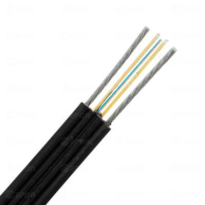 China GJYXCCH Outdoor Aerial 1 2 4 Hilos With 4 Steel Wire Drop Cable Fiber Optic Cable 100m Span Optical Drop Cable for sale