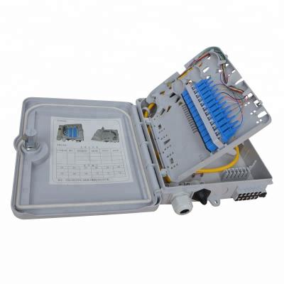 China FTTH FDB-12C Pole Mount or Wall Mount Outdoor 12 Way Fiber Optic Distribution Box for sale