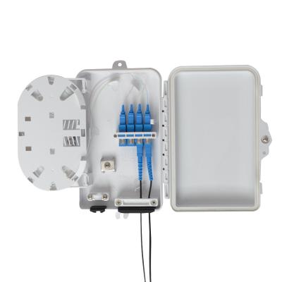 China Outdoor Mini FTTH Fiber Optic Termination Box , 4 Core Fiber Optic Distribution Box for sale