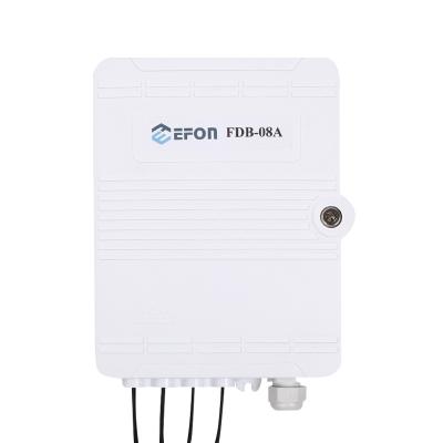 China FTTH EFON Ftth Fiber Optic Termination Box Wall Core Fiber Optic Splitter Box Manufacturer Price / 8 Pole Mount for sale