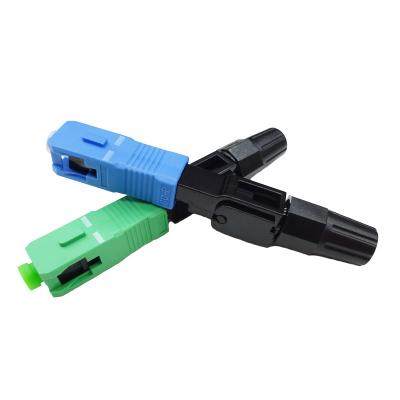 China FTTH Ftth 0.3dB mini Sc APC UPC fibra connector assembly fiber optic fast fiber optic fast connector for sale