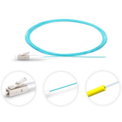 China Free Sample OM3 Connector Multimode Fiber Optic Ftth Pigtail 0.9mm LC for sale