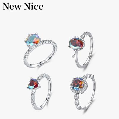 China FASHIONABLE High Quality Jewelry Colorful Stone Zircon Rings 925 925 Natural Custom Made Wholesale Sterling Silver Ring For Women for sale