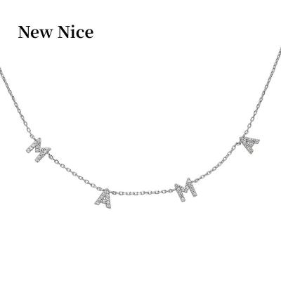 China TRENDY High Quality Mom Necklace Women Gold Plated Silver Letter Mom Necklace Mother's Day Gift Necklace S925 for sale