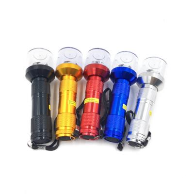 China Aluminum Alloy Metal Electric Smoke Herb Tobacco Portable Herb Flashlight Grinder Grinding Type for sale