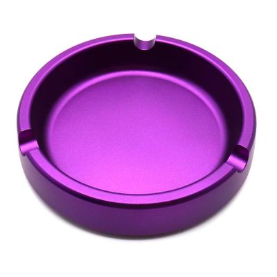 China Wholesale Car Portable Metal Fasion Single Free Engraved Logo Pocket Aluminum Women Smoking Ashtray for sale