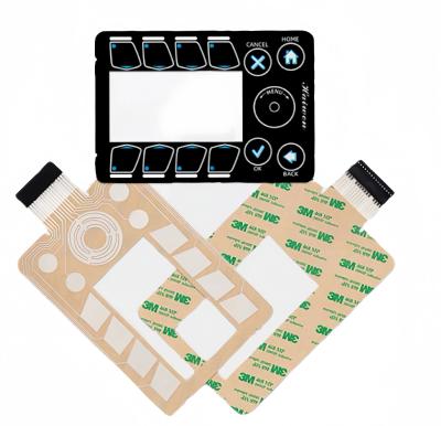 China High Performance Capacitive Membrane Switch With Tactile Keys Adhesive for sale