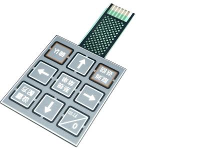 China Rear Surface Printing ESD Shielding Membrane Panel Switches With Flat Keys for sale