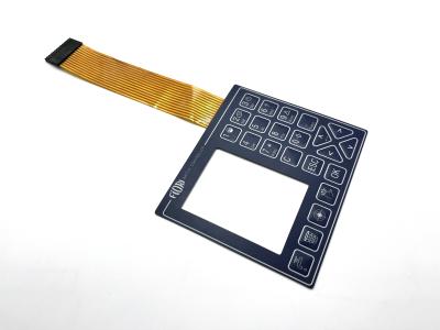 China Surface Printing Flexible Membrane Keypad With Milky LED Window à venda