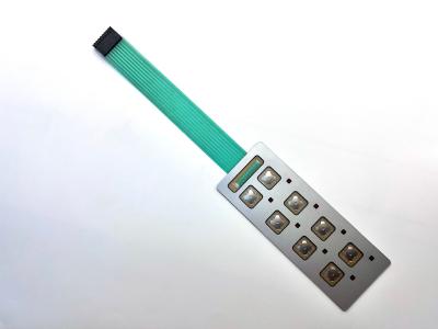 China Harsh Finish Membrane Keypad Overlay With Blind Spot Button For Automotive Controls for sale