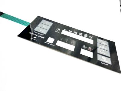 China Screen Printing Membrane Switch And Membrane Touch Control Panel With 2.54MM Pitch for sale