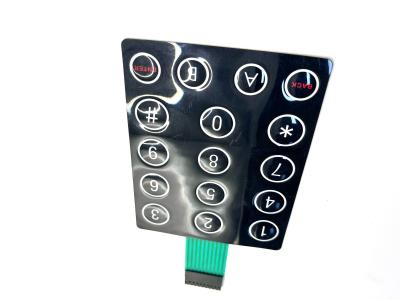 China Custom Medical Equipment Membrane Switches With Rubber Dome Switch For Enhanced Visibility And Easy Cleaning for sale