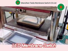 high effective led flexibility membrane panel switch with 3m rear adhesive