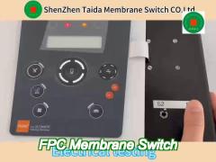 thermallyformed polyester fpc membrane switch keypad for test device