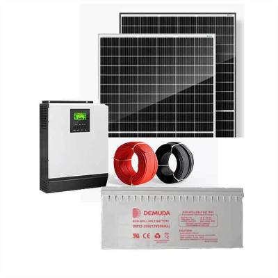 China Home 4000w Full -grid Solar System 4kw Inverter Gel / Lithium Battery Off Grid Solar Power System For Farm Use for sale