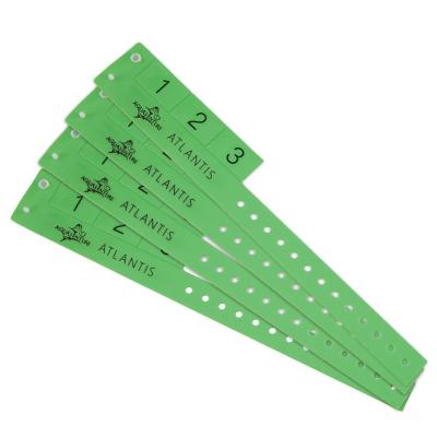 China Waterproof PVC Material Waterproof Eco Friendly Wristband As Event Party Ticket for sale