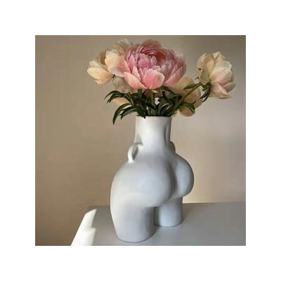 China Direct selling ceramic creative ceramic vase plant vases flower decoration hydroponic bottle for sale