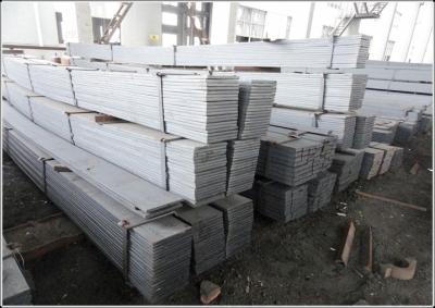 China Cutting Available Black / Galvanized Flat Bar with Flat Surface Square Edge for sale