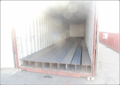 China Building Galvanized Steel H Beams , Cutting Drilling Processing Black H Channel Steel for sale