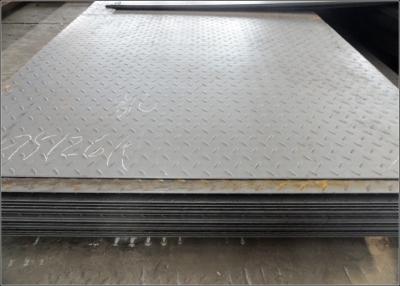 China A36 Checkered Steel Plate with Black / Galvanizing Surface Custom Size for sale