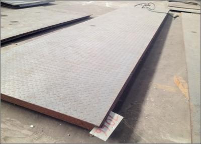 China 4 * 8' SS400 Metal Checkered Steel Plate with Hot Dipped Galvanized Craft for sale