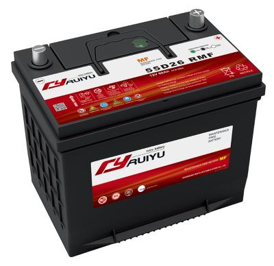 China Start up battery for cars charging battery NX110-5L 80D26L 12V 70AH wet car battery for sale