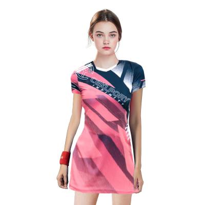 China Others badminton clothing dress women's summer sports new couples suit quick-drying Korean large sleeve tennis short group purchase for sale