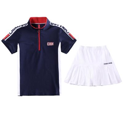 China Other new badminton clothing clothing skirt suit girl kindergarten teacher kindergarten exercise suit female summer skirt casual panties tennis for sale