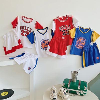 China Antibacterial Boys Basketball Tank Tops Shirt Sports Shirts And Athletic Shorts Set For Youth Kids Ages 4-12 Team Uniforms for sale