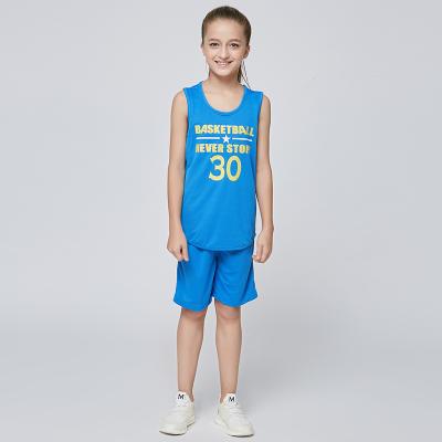 China Sets Wholesale Running Clothes Kids Boys And Gril Basketball Jersey White Custom Sports Basketball Wear Uniforms Wholesale for sale