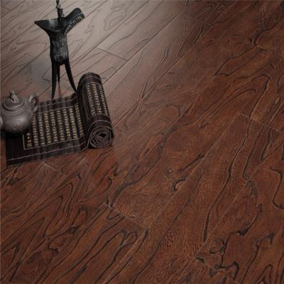 China Silver Oak Laminate Flooring / 14mm End Grain Click Laminate Flooring 148x808mm for sale