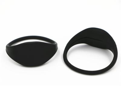 China Durable 134.2KHz RFID Silicone Wristband T5577 Chip For SPA ISO 7805 for sale