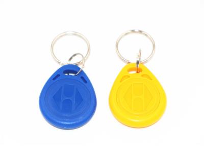 China Printable Passive HF RFID Key Fob / Plastic Key Tags For Parking Lot Management for sale