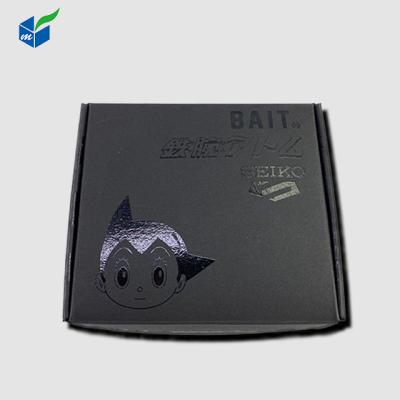 China Recyclable Black Cardboard Box For Seiko Watch Packaging Brand Gift Box for sale