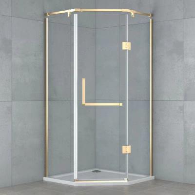 China 135 Degrees Partitioned Shower Door Profile Waterproof Shower Door Hardware for sale