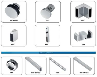 China Accesorios para puertas correderas de vidrio resistentes a la corrosión Rodillos de puertas de ducha resistentes al agua en venta