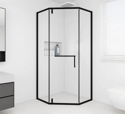 China Diamond Shaped Shower Glass Wall Profile Erosion Resistant For Bathroom Partition for sale