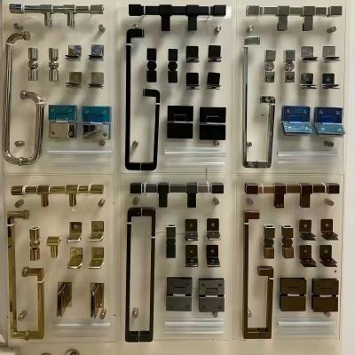 China SUS201/304 Stainless Steel Frameless Shower Door Hinges Customizable for sale