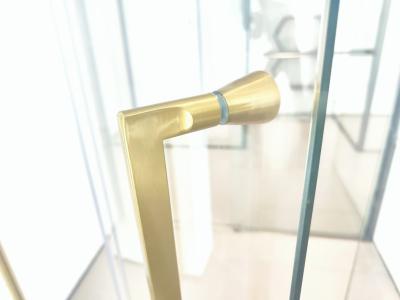 China 304 Stainless Steel Shower Door Pull Handles Anti Collision High Strength for sale