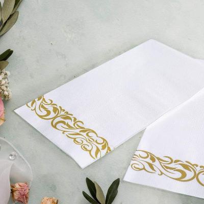 China Dinner Cocktail Paper Towel Table Restaurants Napkin Casual Custom Disposable Tissue Paper for sale