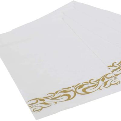 China Custom Disposable Tissue Paper Decorated Casual Home Dinner Party Cocktail Paper Napkin Table Restaurants Napkin for sale