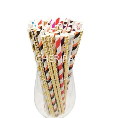 China 2022 Disposable Wrapping Paper Wholesale Food Grade Straw Biodegradable Disposable Drinking Straw for sale