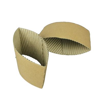 China Biodegradable Paper Cup Sleeve Reusable Coffee Cup Sleeve Custom Printed Coffee Cup Sleeves for sale