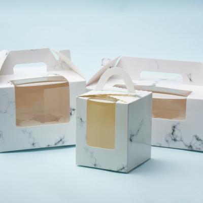 China Food Grade Recycled Cupcake Box Paper Box For Cookies Birthday Cakes 2/4/6/8 Hole for sale