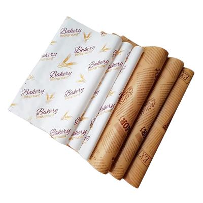 China Waterproof Wax Paper Food Tissue Picnic Greaseproof Paper Wrapping Paper for sale