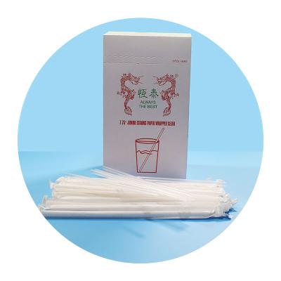 China Contemporary PAPER WRAPPED DISPOSABLE PLASTIC STRAWS for sale