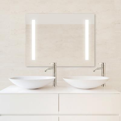 China Rectangular Frameless Magnifying Lighted Bathroom Mirrors Led Smart Backlit 60 x 80 Mirror For Bathroom Vanity for sale